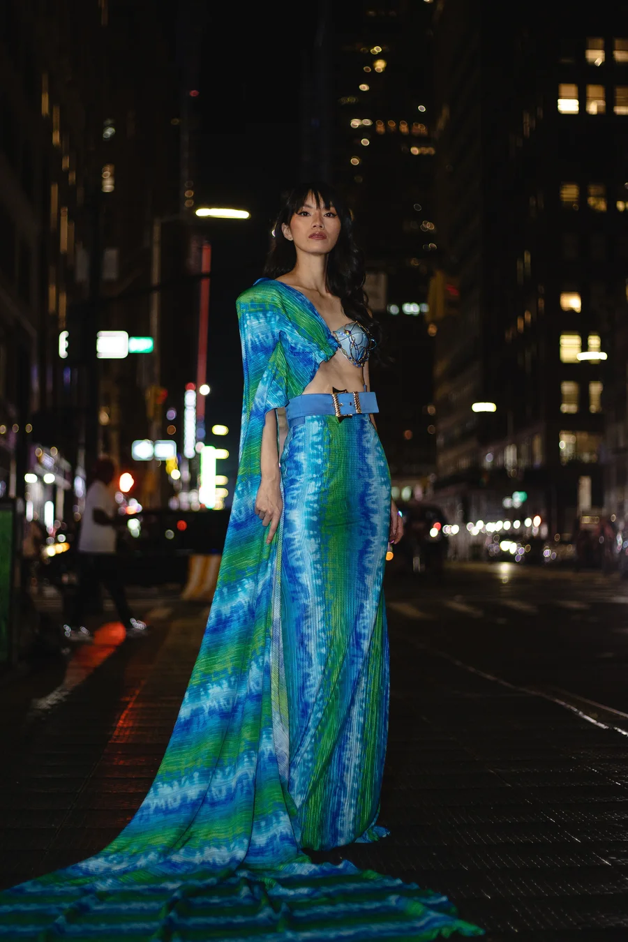 Darin Apinya modeling for Mexican designer Irene De la Vega idvmx