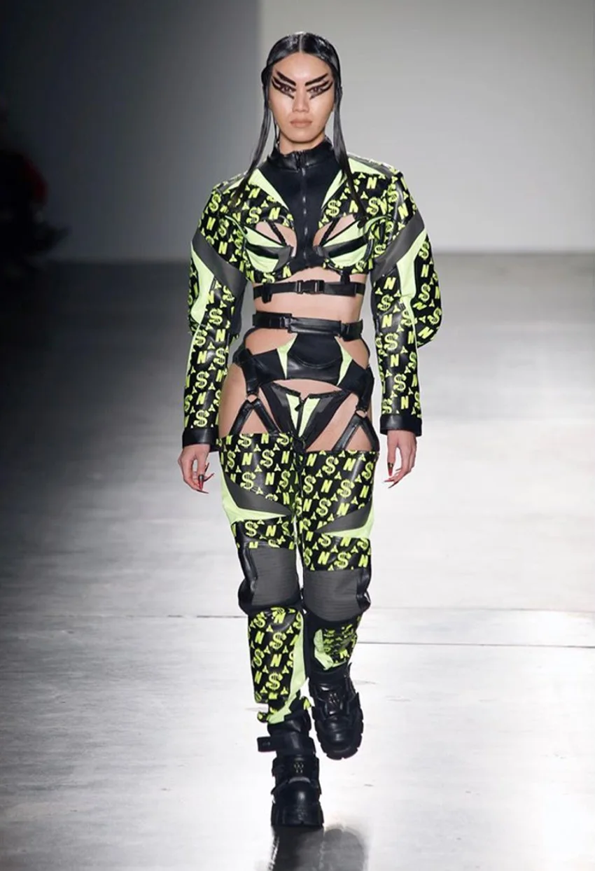 Darin Apinya modeling for Namilia brand New York Fashion Week
